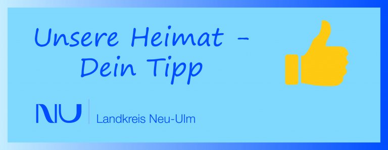 Landkreis Logo mit Slogan "Unsere Heimat - Dein Tipp"