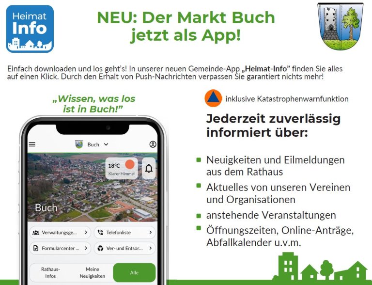 Smartphone-App des Marktes Buch